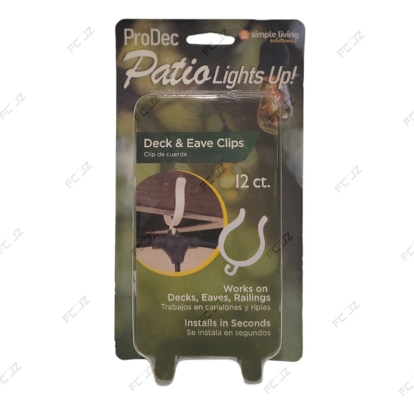 Simple Living Solutions: ProDec, 12 ct Deck & Eave Clips (818012-4) - NEW - Picture 2 of 6